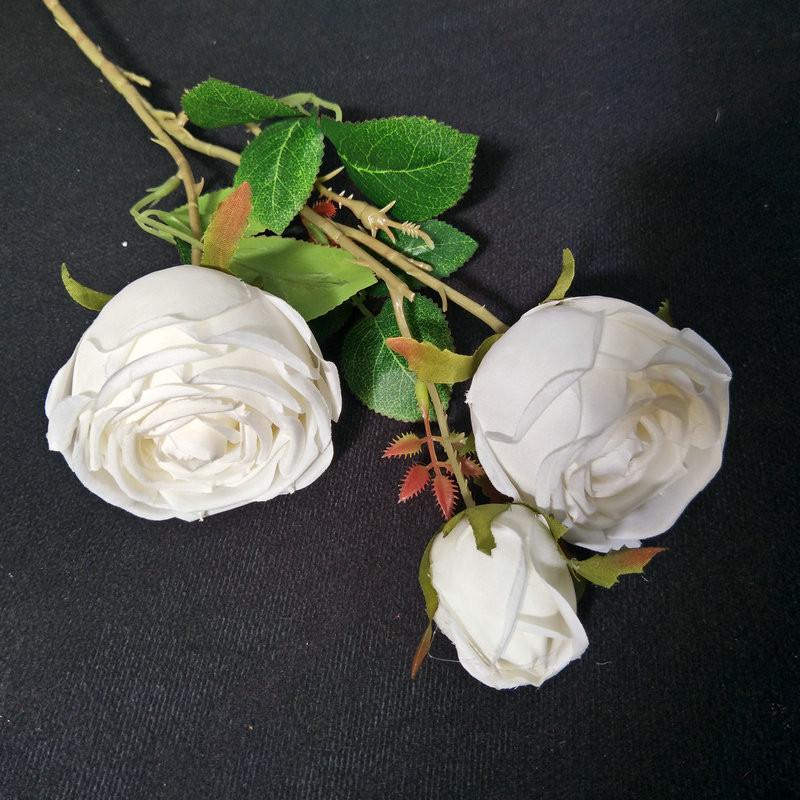 Silk Rose Realistic Floral Arrangement For Wedding And Home Gift Decoration