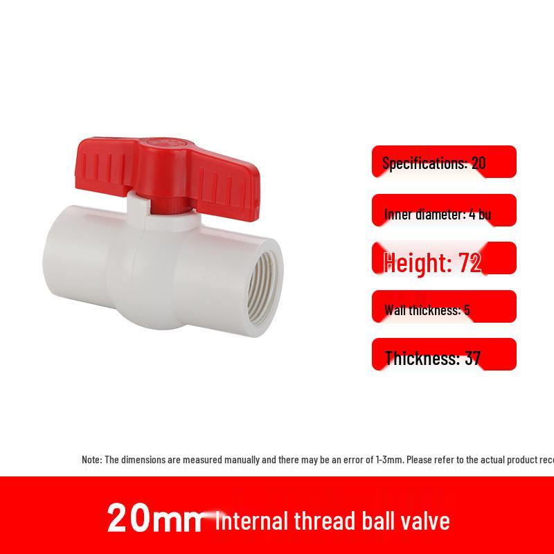 PVC Ball Valve Set: 4-Point and 6-Point Water Supply Valves for DN25, 32, 40, 50 Pipes