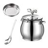 Bacon Grease Keeper Stainless Steel Container With Strainer & Spatula, Safe Storage For Cooking Oil, Keeps Countertop Clean