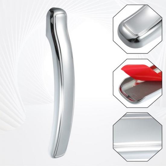 Exterior Door Handle Covers Four  for Chevrolet Silverado Silver Tone