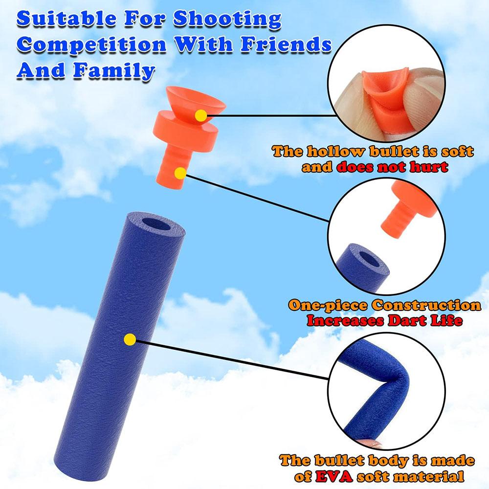 60PCS Suction Darts, Universal Guns Bullets Foam Bullet Dart Refill Pack For Nerf N-Strike