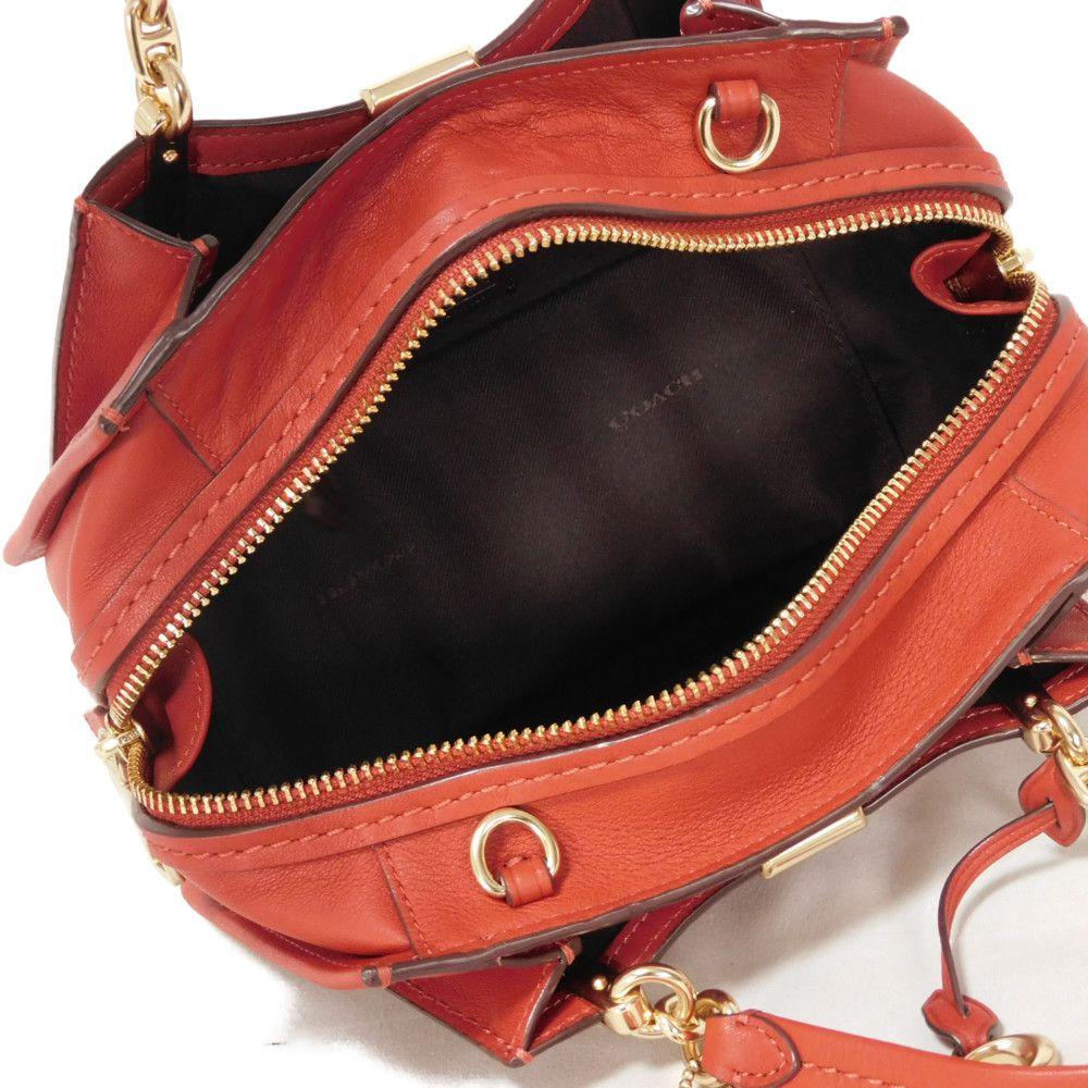 Used Dreamer 21 Calfskin 2-Way Shoulder Bag with C Logo (Red) (Product Code: 9726, 67021, 7922) Women's from Japan