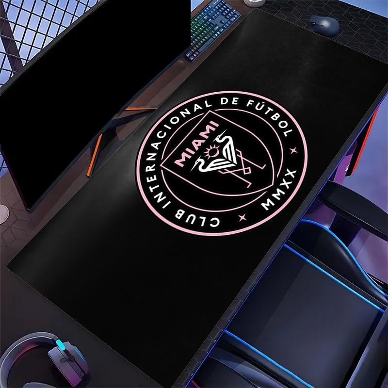 Inter Miami CF Print Cushion Non-slip Laptop Tablet Big Mousepad XXL Mat Mini PC Playmat With Lock edge
