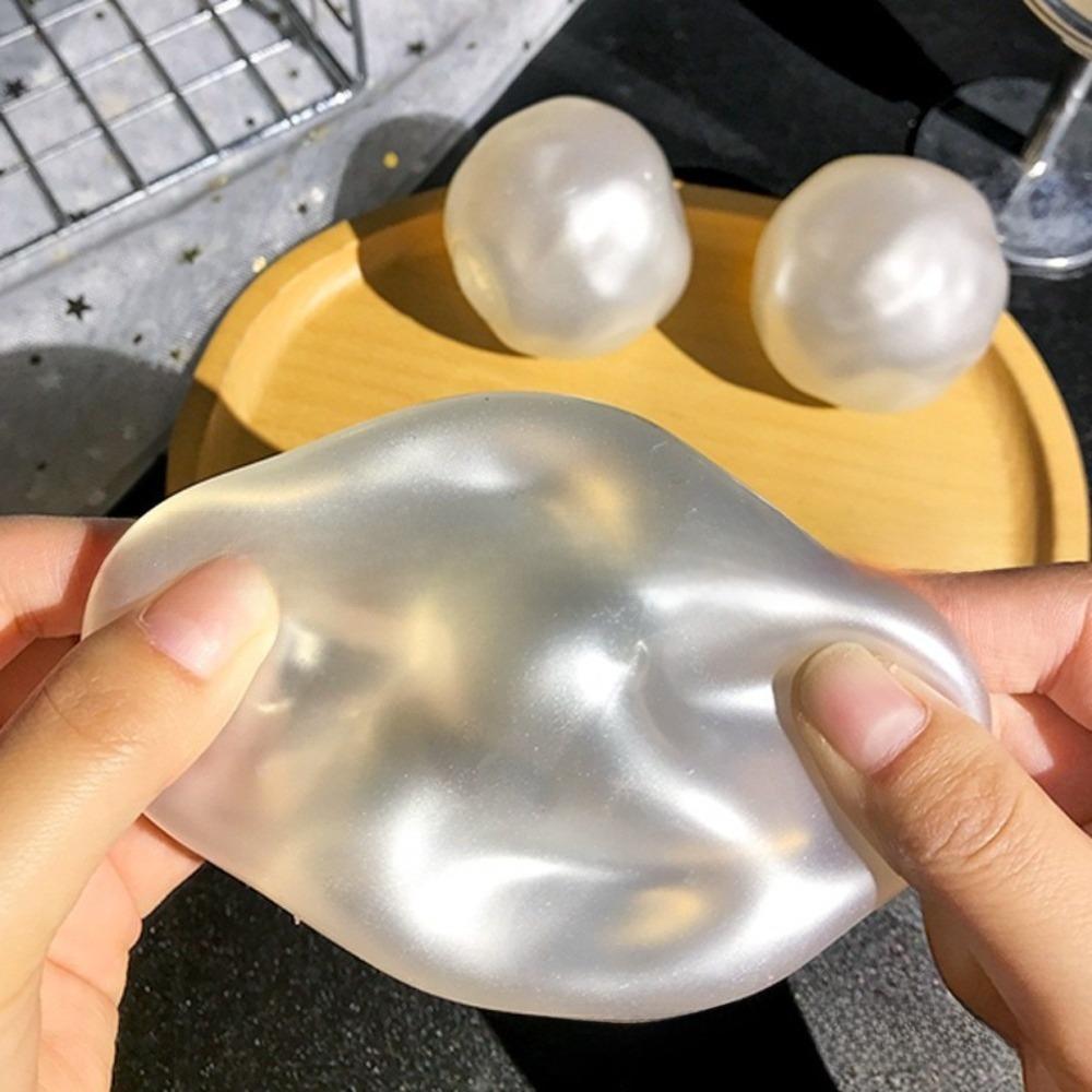 Pelota Antiestrés Moldeable Juguete Squishy De Elevación Lenta Juguete Sensorial de Descompresión para Adultos Moldeable Squishy Perla Aceite de Coco Juguete para Apretar