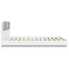 Bed Frame with Headboard and LED Lights White 180 x 200 cm