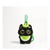 New Cute Black Cat Plush Keychain Bib Shoulder Bag Bag with Knitted Hat Car Key Ring