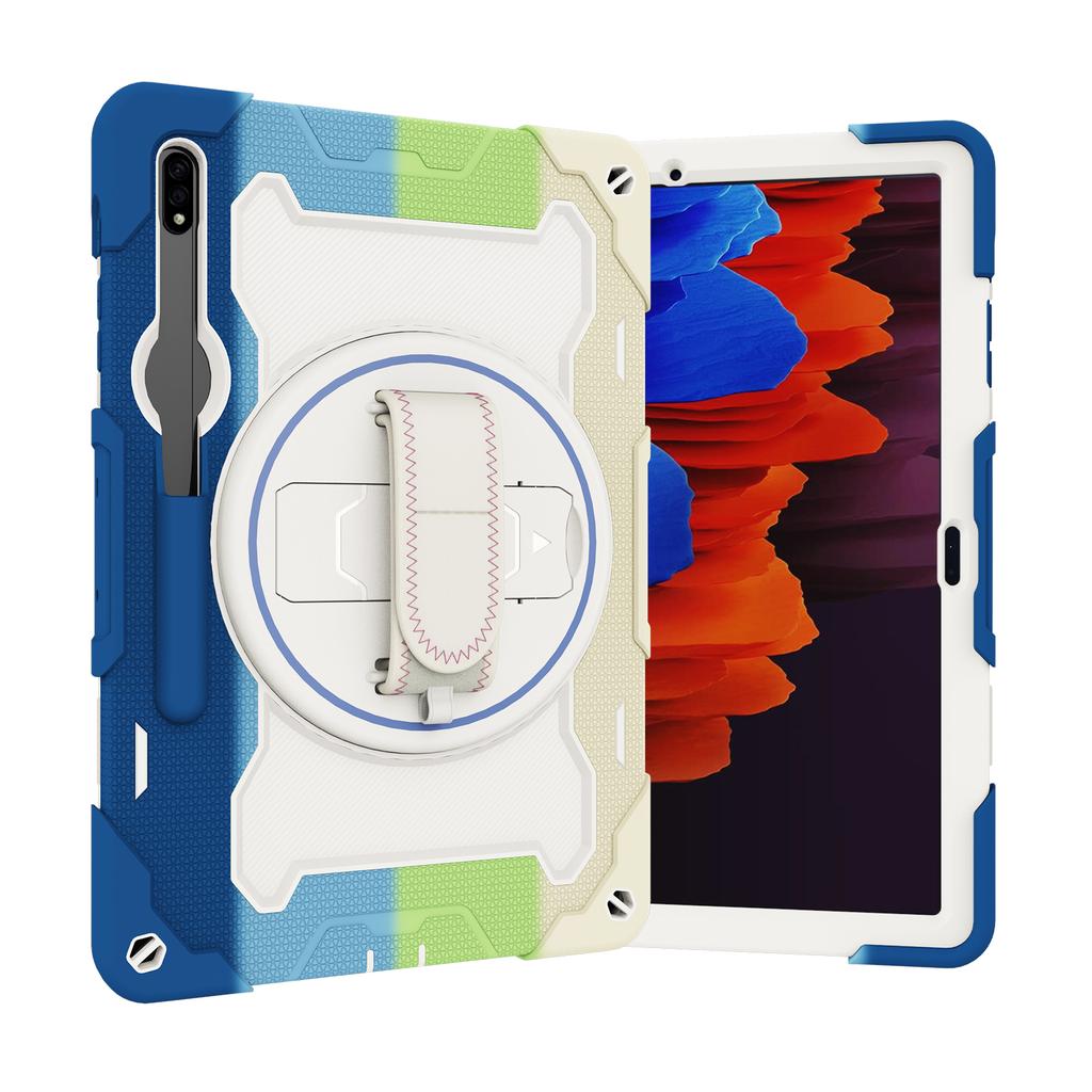 Heavy Duty Case Universal for Samsung Galaxy Tab S8 S7 Plus FE 12.4 SM-X800 X806 SM-T730 T735 T736 T970 T975 T976 Rotating Cover