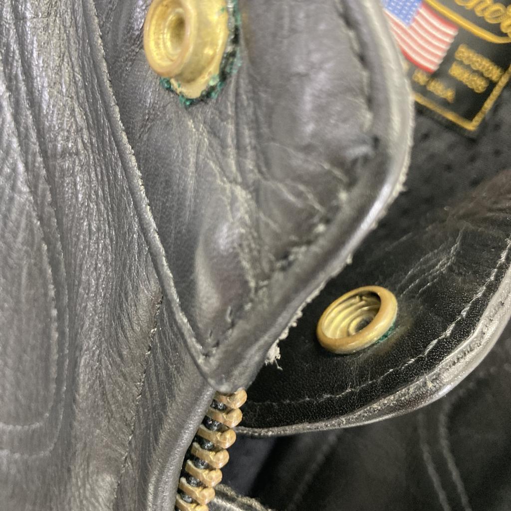 VANSON BLACK MANX SINGLE RIDER'S JACKET Jacket 42 blackUsed