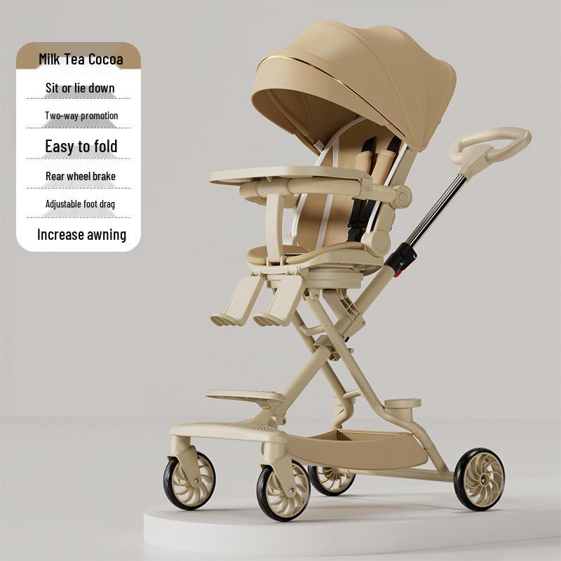 Baby Stroller: Lightweight, Reversible & Foldable Design