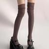 Medias de Color Sólido para Mujer Hasta el Muslo Por Encima de la Rodilla Calcetines JK Japoneses