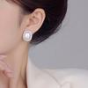 High-End Pearl Big Earrings French Retro Temperament Stud Earrings Niche Exaggerated Earrings Women