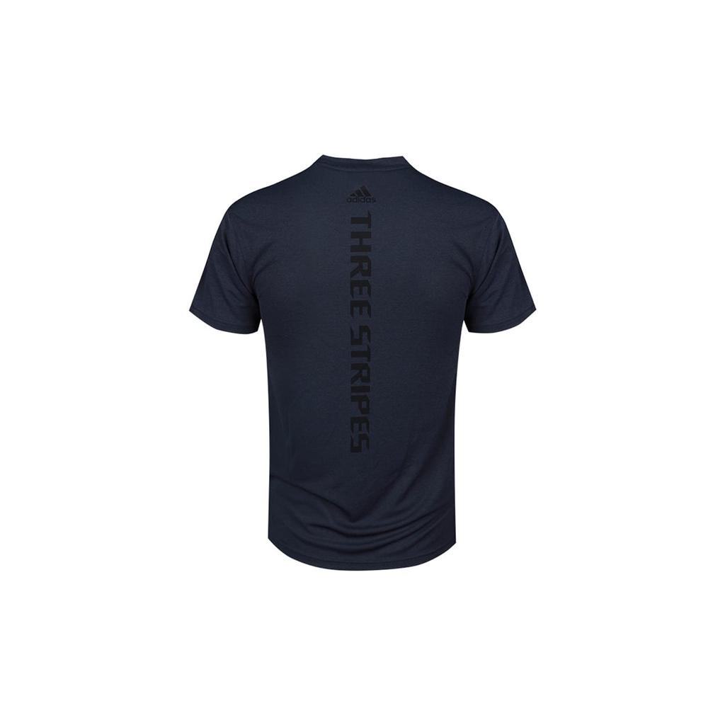 adidas T Shirts Men's Blue Crew Neck Moderate Straight Fit GR7101