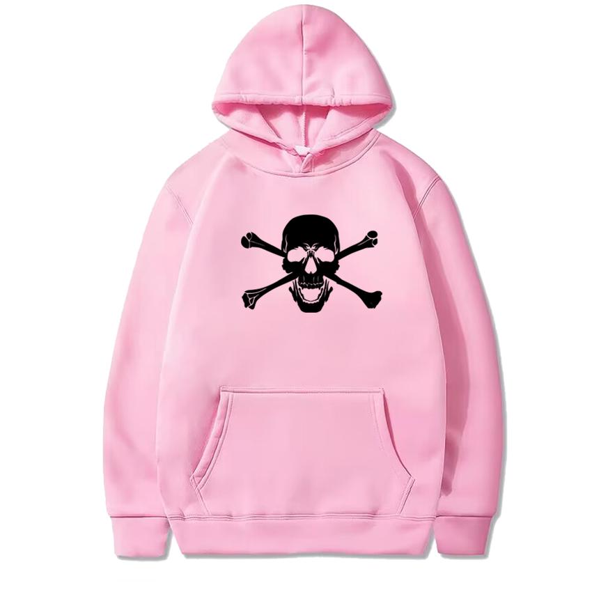 2025 Rock Skull Halloween Graphics Printed Streetwear Hoodie Men Women Vintage Punk Sweatshirt Unisex Casual Fleece Pullovers