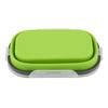 Silicone Lunch Picnic Food Fruit Box with Fork Fold able Telescopic Stretchable Container