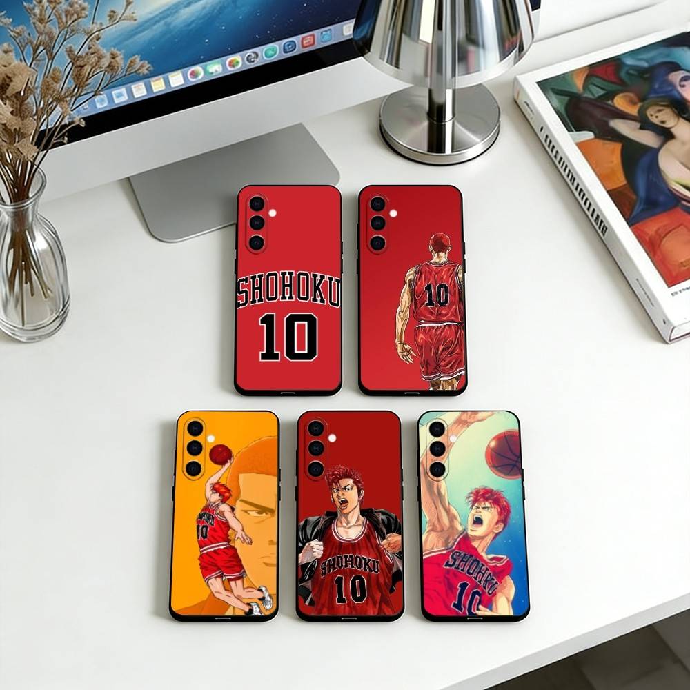 Hanamichi Sakuragi Phone Case For Samsung Galaxy A73,A72,A71,A70,A53,A52,A51,Soft Black Cover