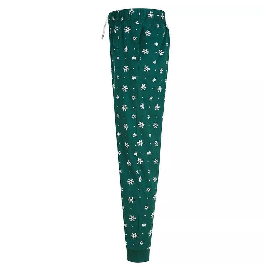 SF Men Unisex Adult Snowflake Cuffed Lounge Pants