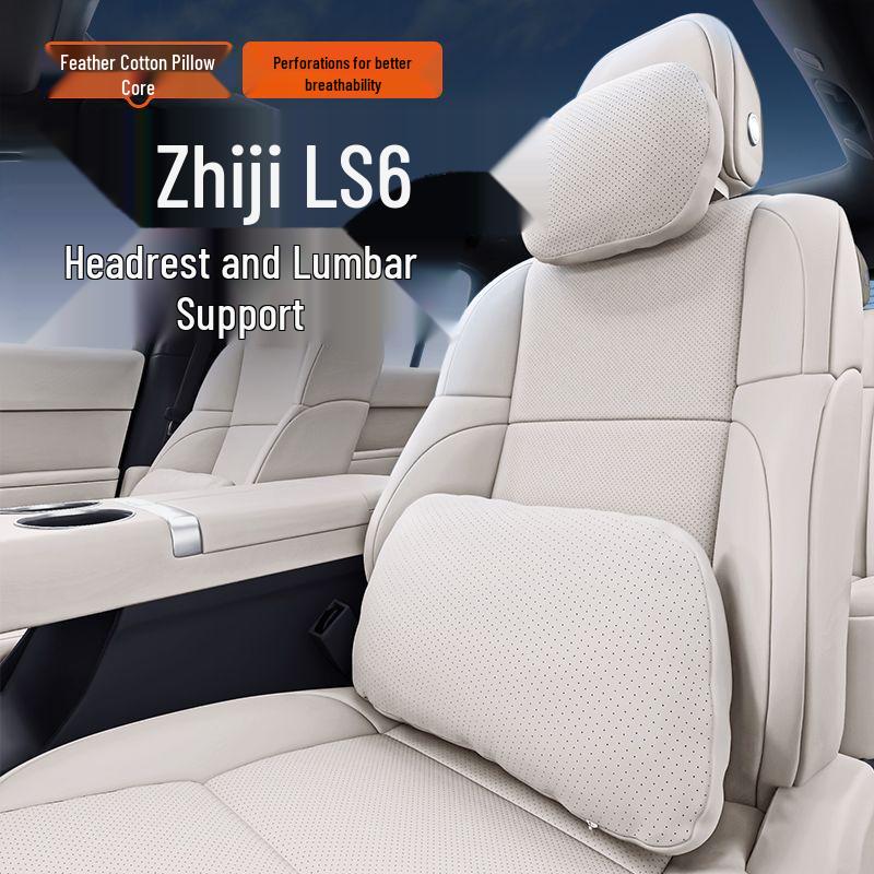 Zeekr LS6 Headrest Lumbar & Neck Support Pillow, Car Interior Essential.