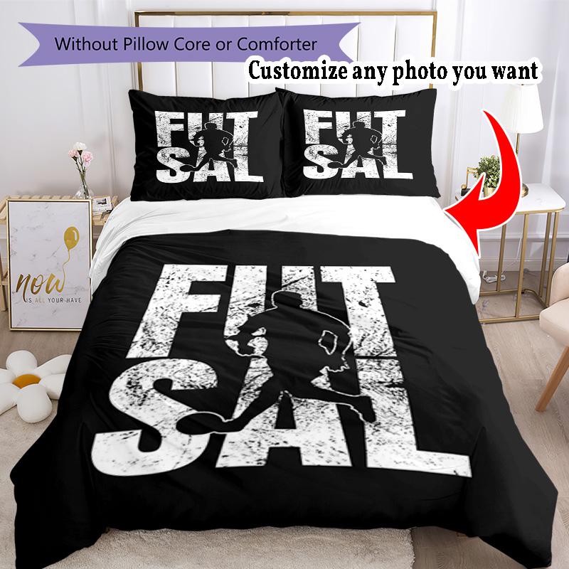 Customize Image Customize your photo Bedding Set Breathable Duvet Cover with Pillowcases Home Decoration Birthday Gift