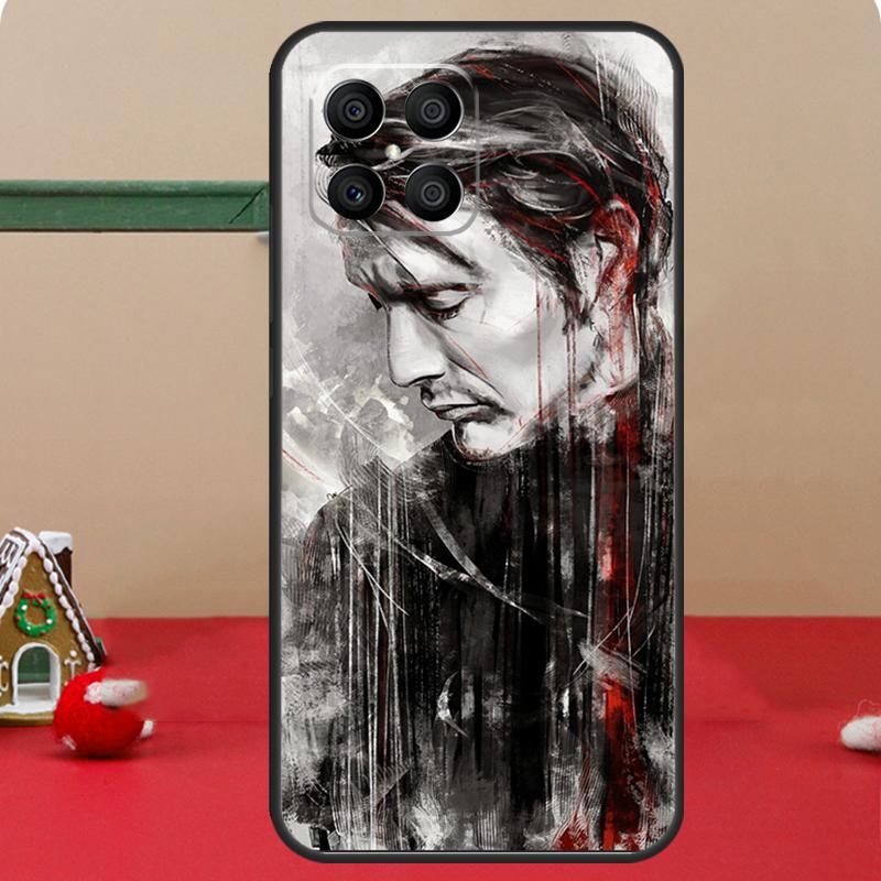 Mads Mikkelsen For Huawei P20 P30 P40 P50 P60 Pro Nova 9 P Smart Case For Honor Magic5 Lite 70 50 X8 X9a