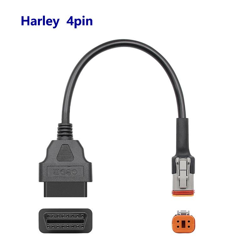 Harley Davidson 2-in-1 Motorcycle Diagnostic Cable with 4-Pin & 6-Pin Connectors