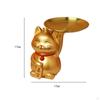 Elegantes Katzen-Skulptur Schmuckhalter und Aufbewahrungsbox Set für Wohnkultur