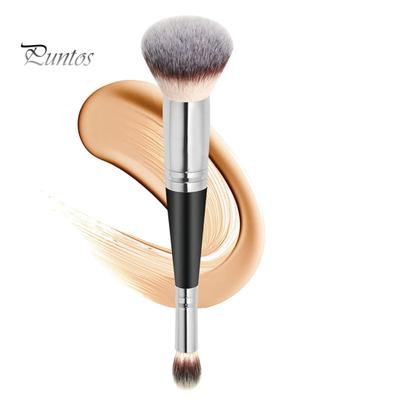 Pennelli per fondotinta per trucco Pennello per cosmetici a doppia estremità, copertura totale, dettagli di precisione. Accessori da donna