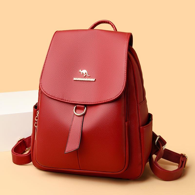Backpack New Large Capacity Soft Leather Versatile Fashion Women's Backpack Travel Backpack