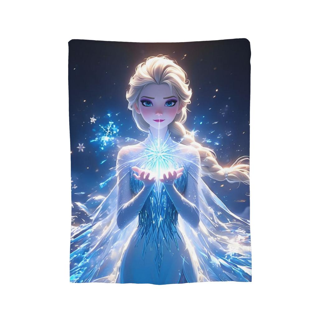 Frozen Elsa Anna Olaf Fantasy Comedy Knitted Blankets Fleece Super Warm Throw Blanket for Bedroom Sofa Bedspread
