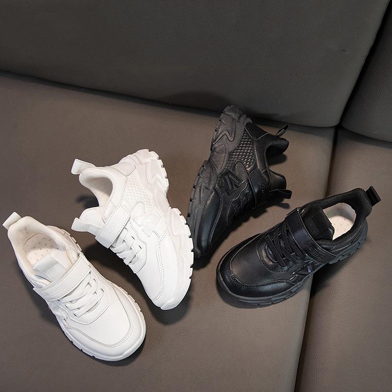 New Spring, Summer and Autumn Boys and Girls Casual Leather Comfortable Soft-soled Sports Shoes