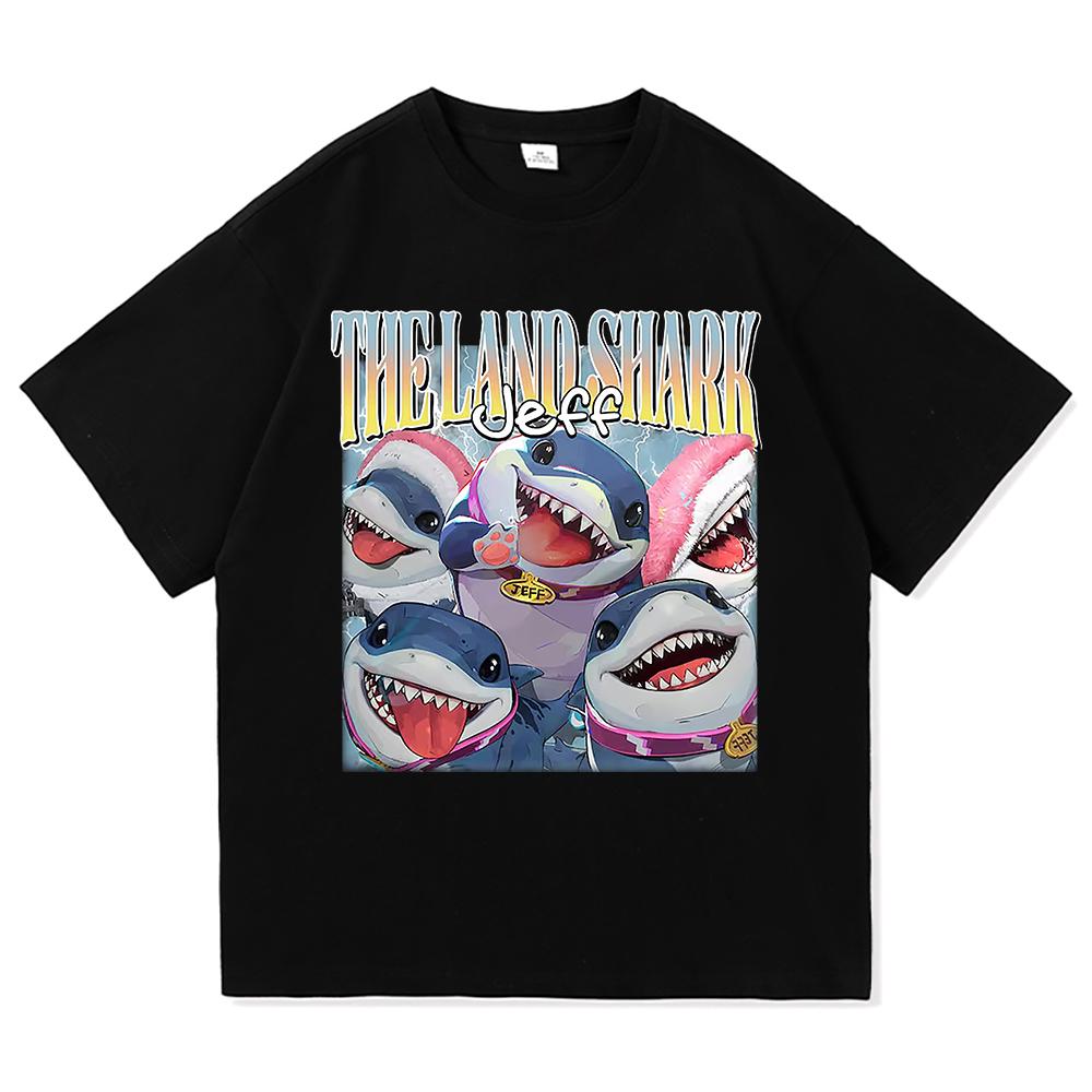Vintage Jeff The Land Shark The Eras Tour T Shirt Fashion Men Funny Cute Landshark Tshirt Unisex High Quality Cotton Tees Shirts