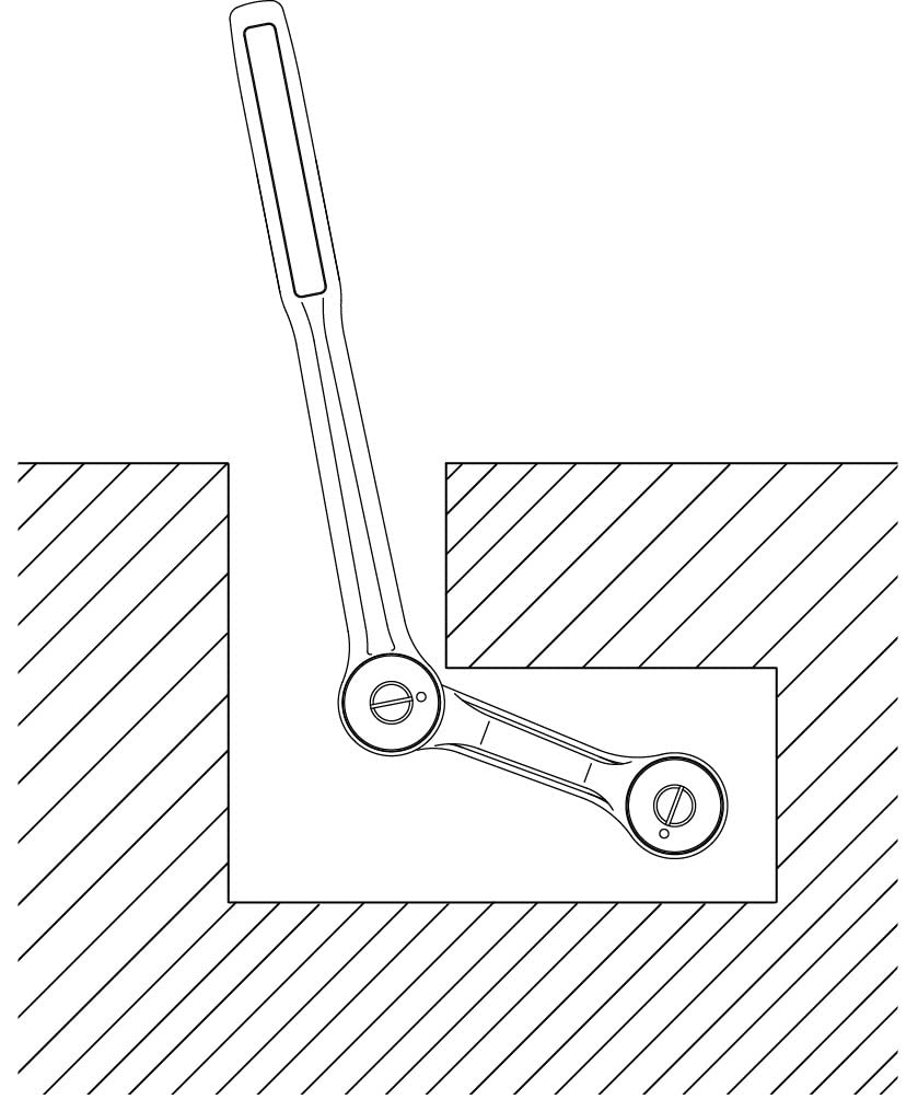 TOP Industrial Handy Ratchet Made in Japan (TOP) Wrench, 5° Feed, 12.7mm Drive, Compact, RH-4S, Tsubame-Sanjo,