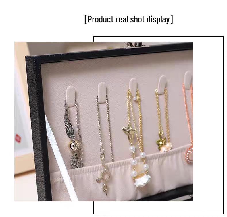 Double-Layer Jewelry Storage Box for Earrings and Rings