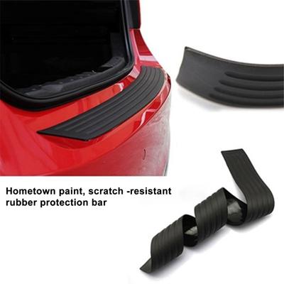 Car Rear Bumper Universal Protector Guard Silicone Black Door Scratch-Resistant Trunk Entry Guards