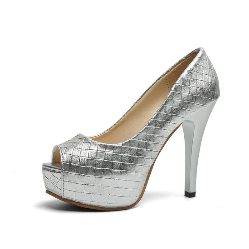 Móda Móda Všestranné Dámské Boty Léto Nové Kulaté Vysoké Podpatky Jednoduché a Silnopodrážkové Dámské Sandály Pohodlí Dámské Podpatky Sandály