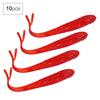 10pcs Freshwater Seawater PVC Fishing Bait 13cm Lifelike Soft Lures Accessory (Red)