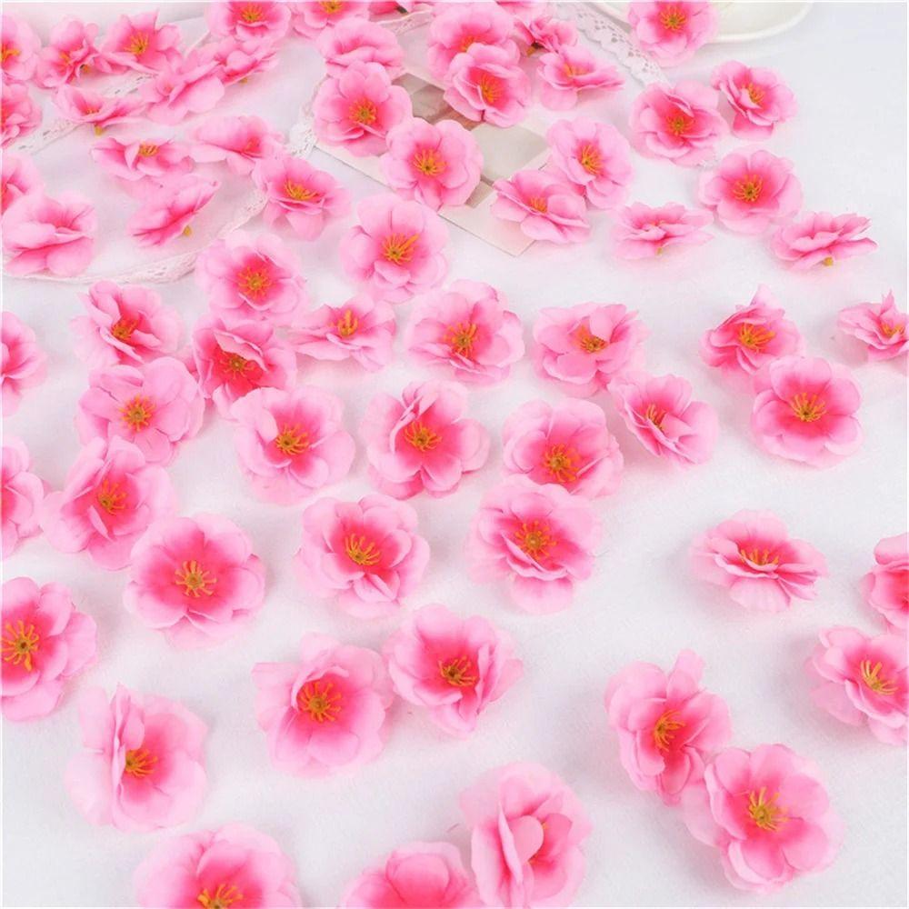 100Pcs Clear Simulation Petals Romantic Artificial Rose Flowers Living Room