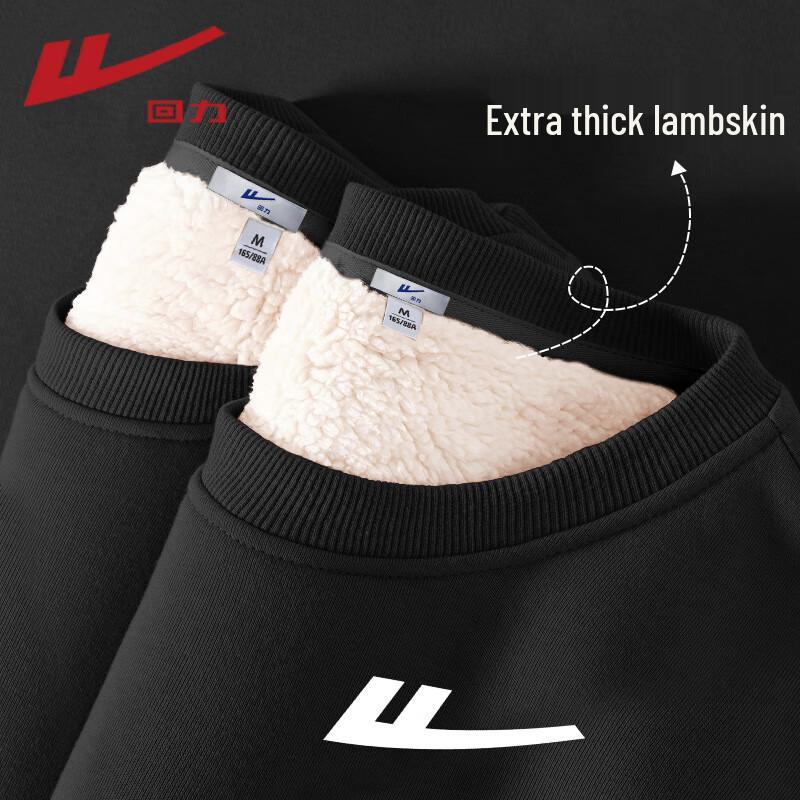 Warrior Women's Thick Fleece-Lined Lamb Velvet Crewneck Sweatshirt