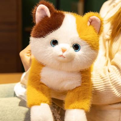 Cat Stuffed Animal Cartoon Toy Comfortable Sofa Ornament Hugging Doll for Children Kids