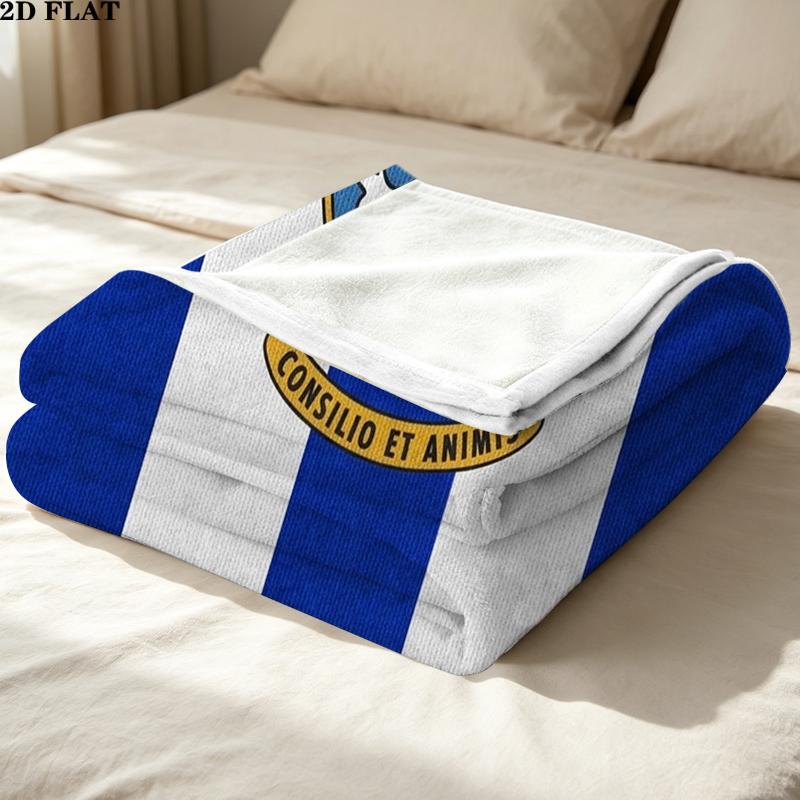 Sheffield Wednesday Druck Flanelldecke, Hohe Qualität, Bequem für alle Jahreszeiten, Heimdekoration, Wärme und Komfort, Perfekt für Weihnachtsgeschenke