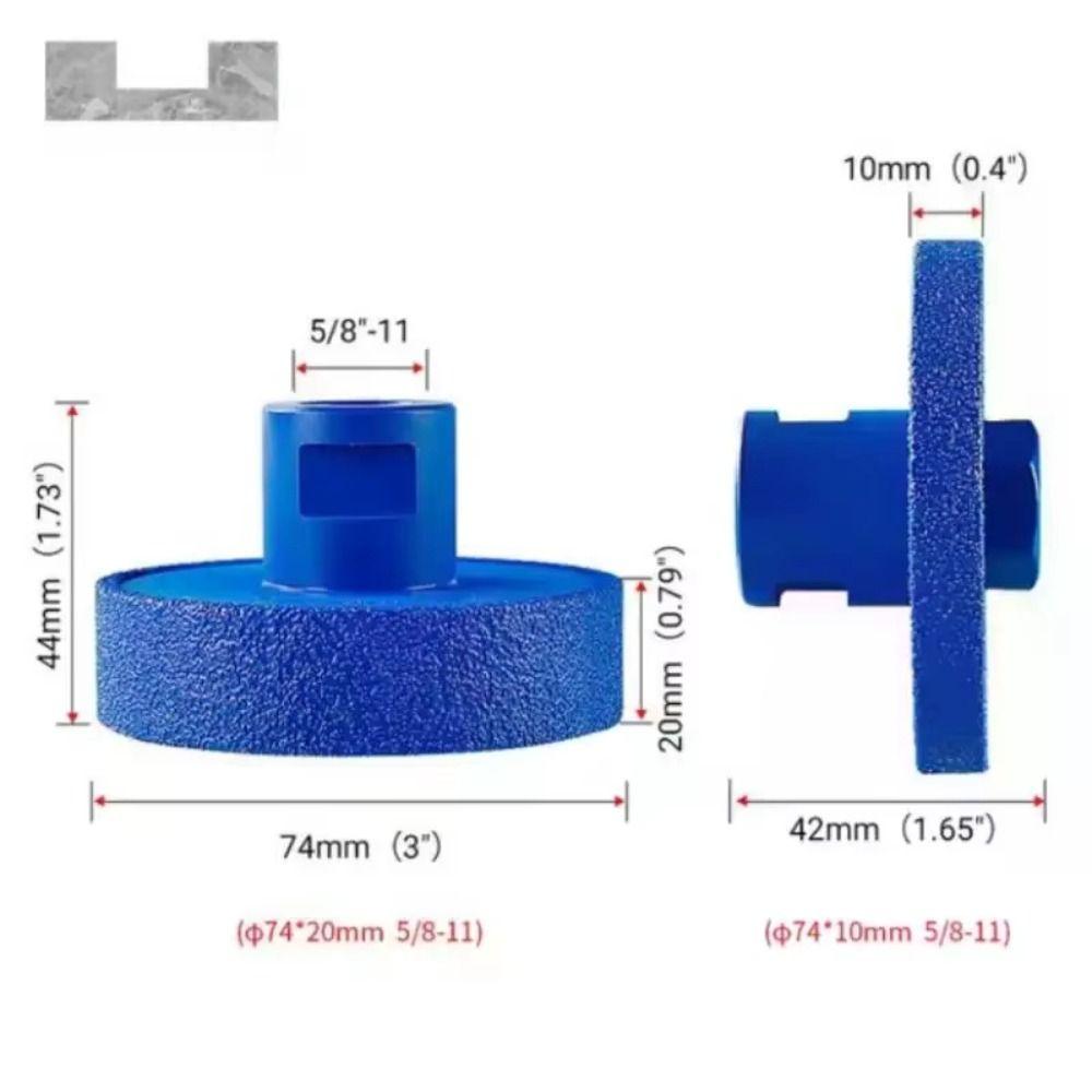 Heavy-Duty Concrete Grinding Wheel Vacuum Brazed Stone Carving Grinder Wheel Concrete Grinding