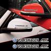 RUNTB1 4Pcs Car Body Decal Stickers Styling Emblem Accessories For VW GTI Polo Golf Passat Tiguan Arteon Touareg Taigo Caddy Jetta b10