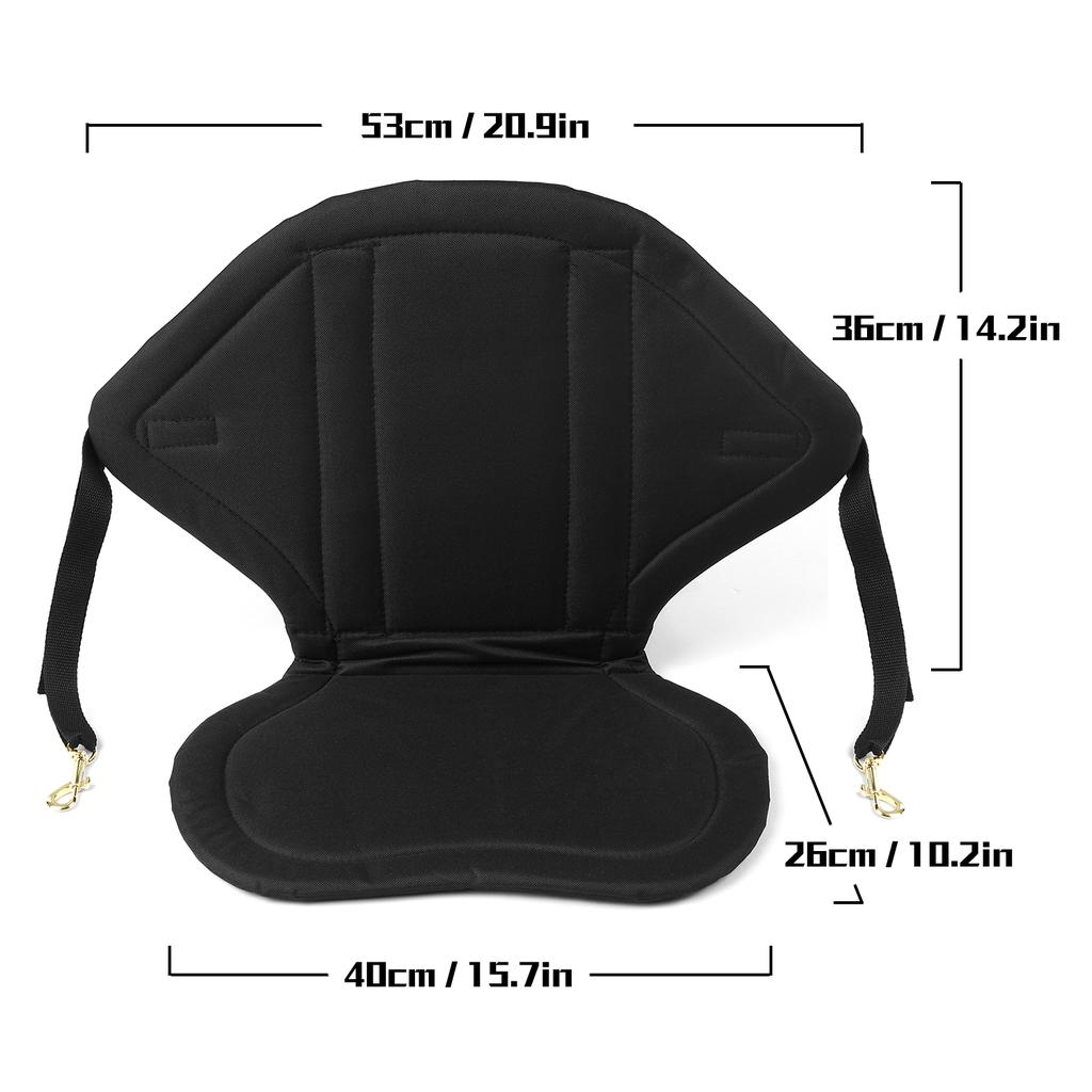 High Back Canoe Seat with Support Kayak Backrest Deluxe Padded Paddle Board Seats Fishing Support, Seat, Thicken Cushion for Inflatable Padd