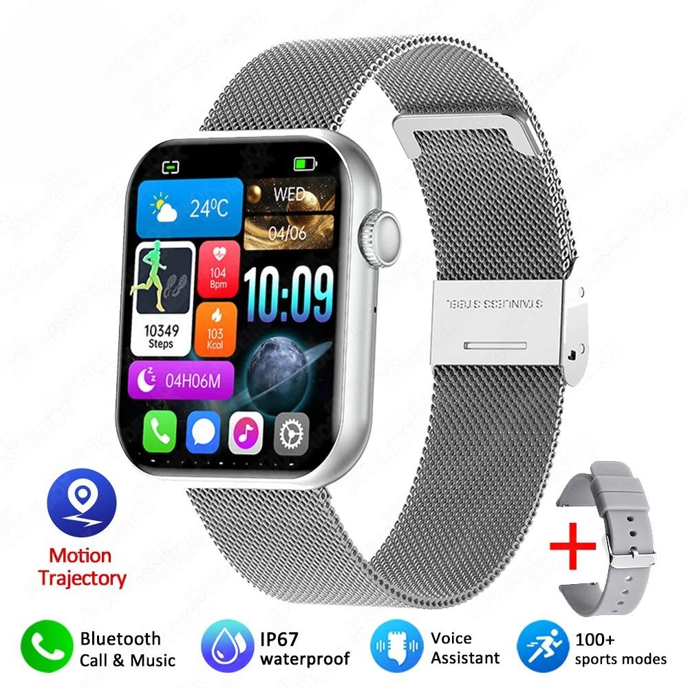 Smart Watch Full Touch Screen Bluetooth Call AI Voice Heart Rate Waterproof Watches Sports Bracelet Smartwatch Women  New