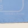 HERMES [Beautiful Condition] Icon Pattern Silk scarf Light blueUsed
