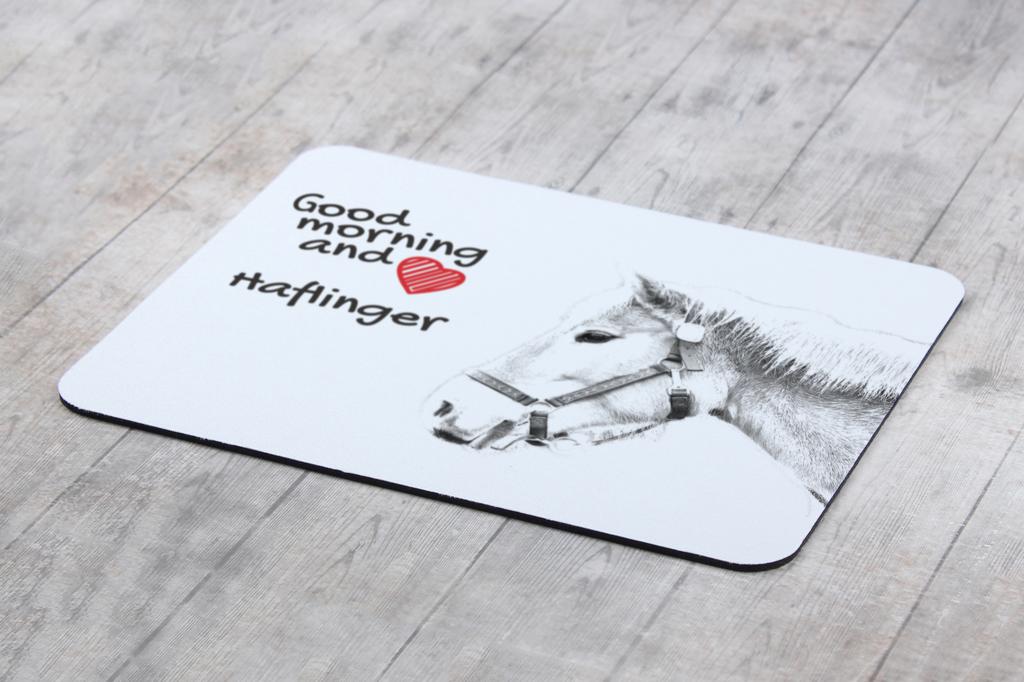 Haflinger - mouse pad cu imprimeu, pad personalizat cu un cal, gadget unic pentru un angajat de birou de la marca Art-Dog