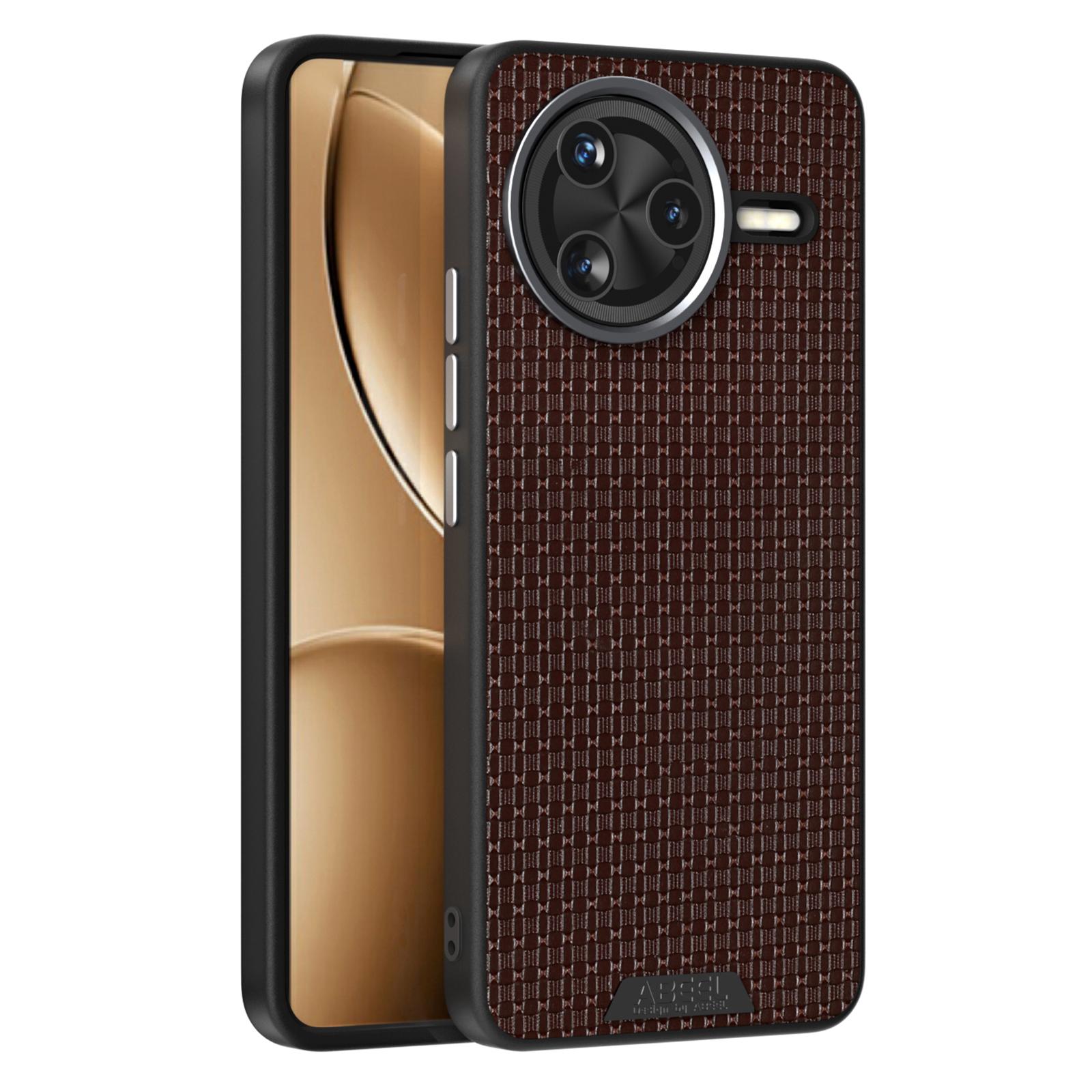 

ABEEL For Xiaomi Redmi K80 5G/Poco F7 Pro 5G Case Compatible with MagSafe Textured Micro-Embossing Back Cover Coffee