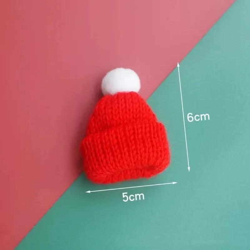 1pcs Christmas Wine Bottle Covers Mini Santa Hats Scarf Christmas Scarf Santa Hats for Dolls Home Decor Christmas Supplies