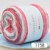 Cake Wool Segment Dyeing Gradual Change Baby Children'S Wool Cotton Thread Rainbow Thread Handwoven Shawl Scarf Sweater Special