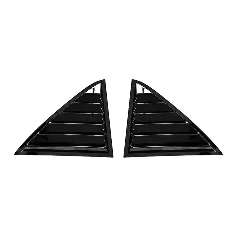 Rear Window Louver Cover For 2011- Side Window Shutter Cover Trim Exterior Accessories