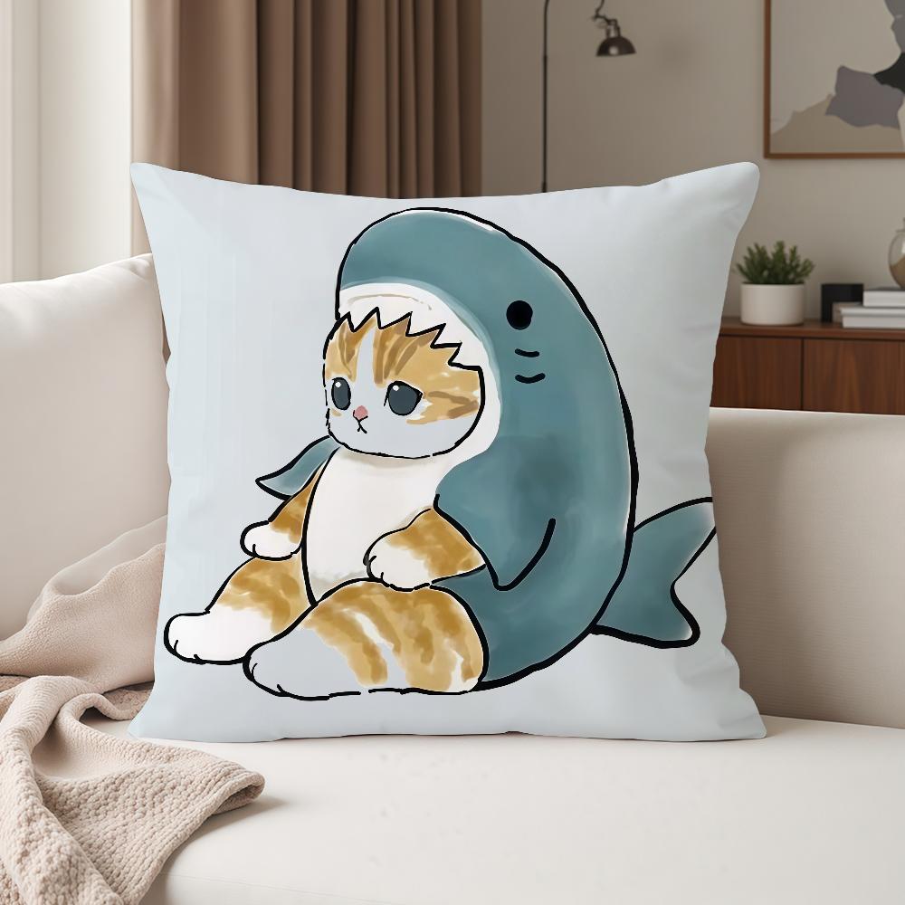 Cartoon MMofusand Ccat Cute Pillow Case Suitable For Bedrooms Living Rooms Cars Home Decoration